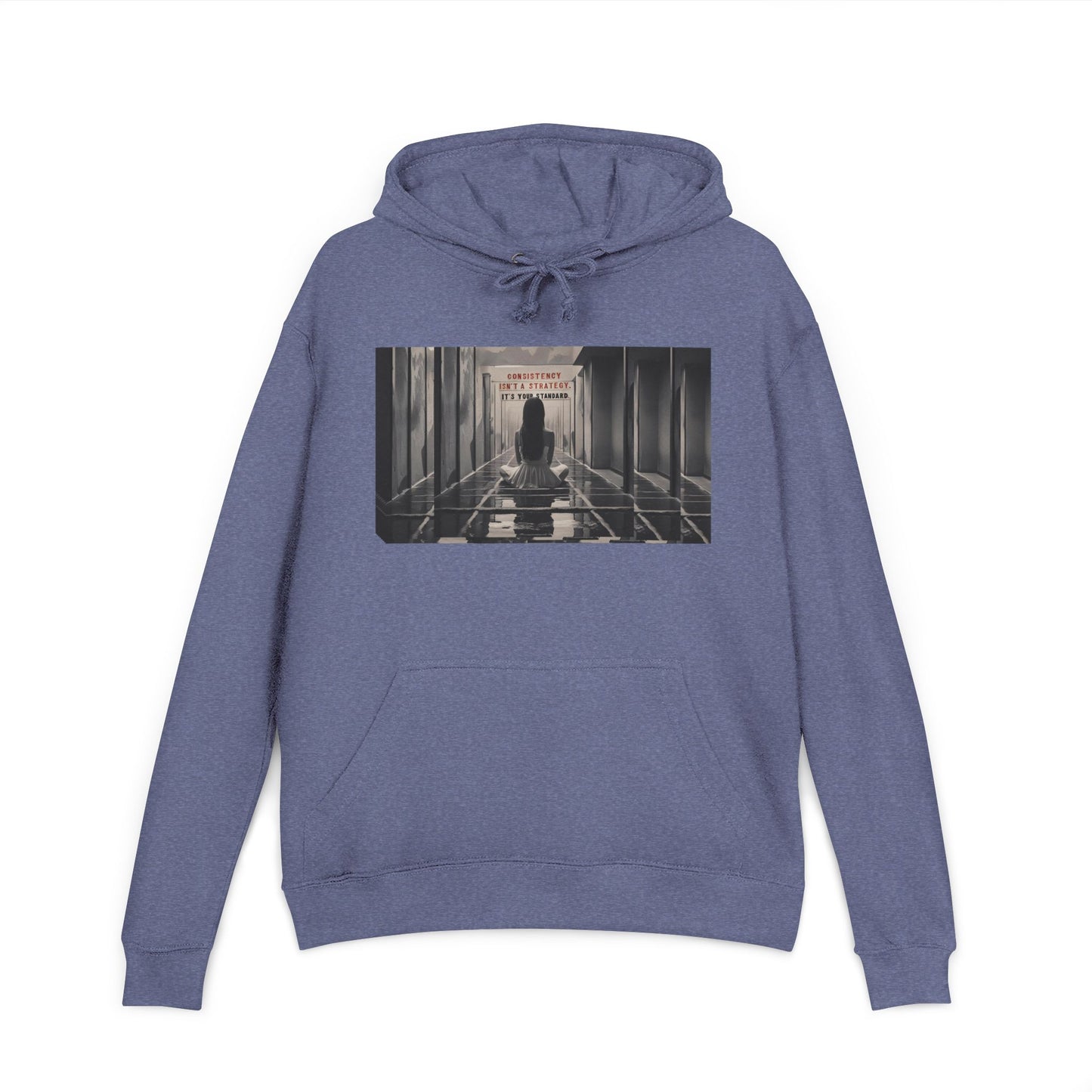 Chic Unisex French Terry Hoodie with Artistic Design, Cozy Streetwear, Ideal Gift for Art Lovers, Stylish Everyday Wear, Perfect for Autumn