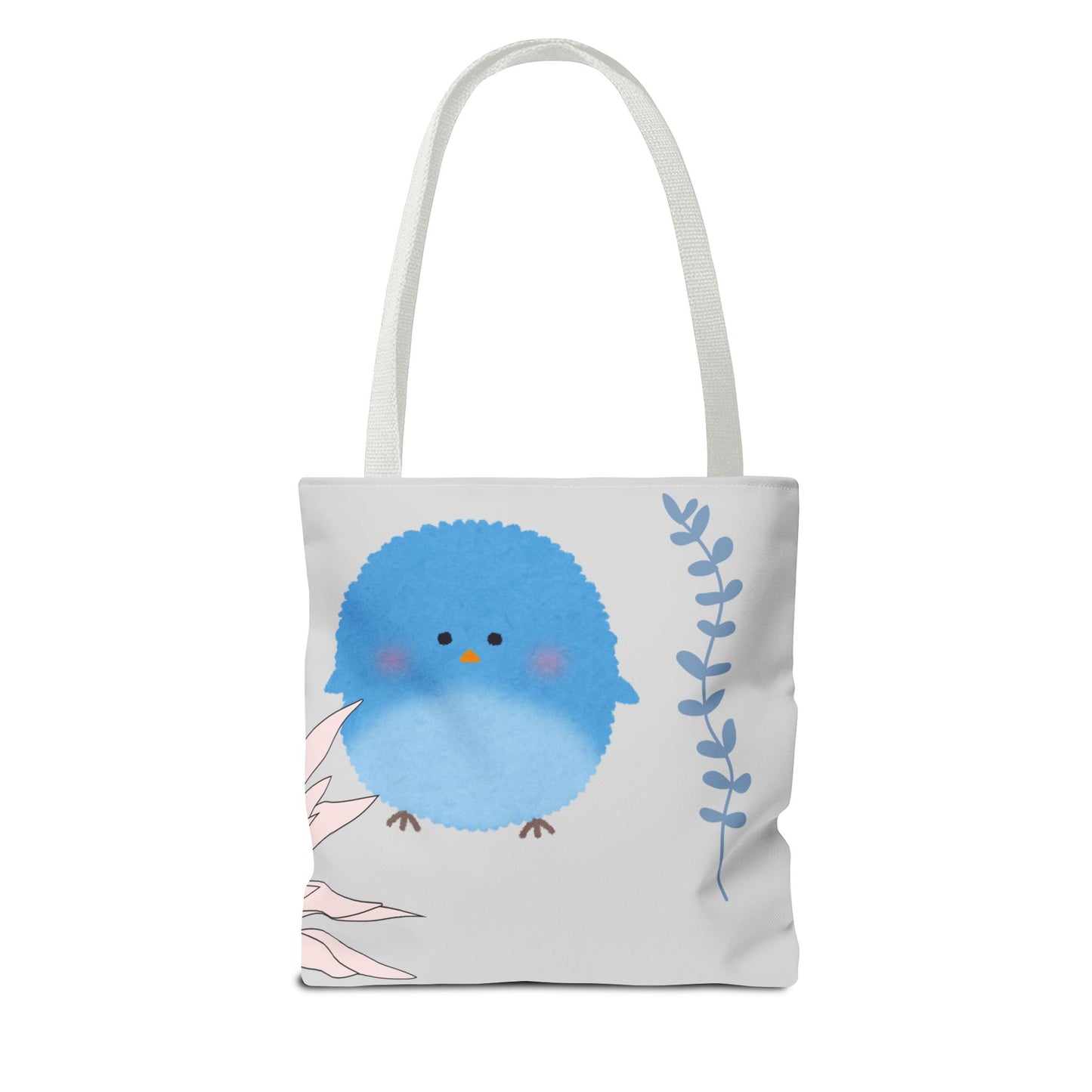 Charming Floral & Cute Bird Tote Bag, Eco-Friendly Shopping Bag, Great for Casual Outings, Gifts for Nature Lovers, Spring Accessories