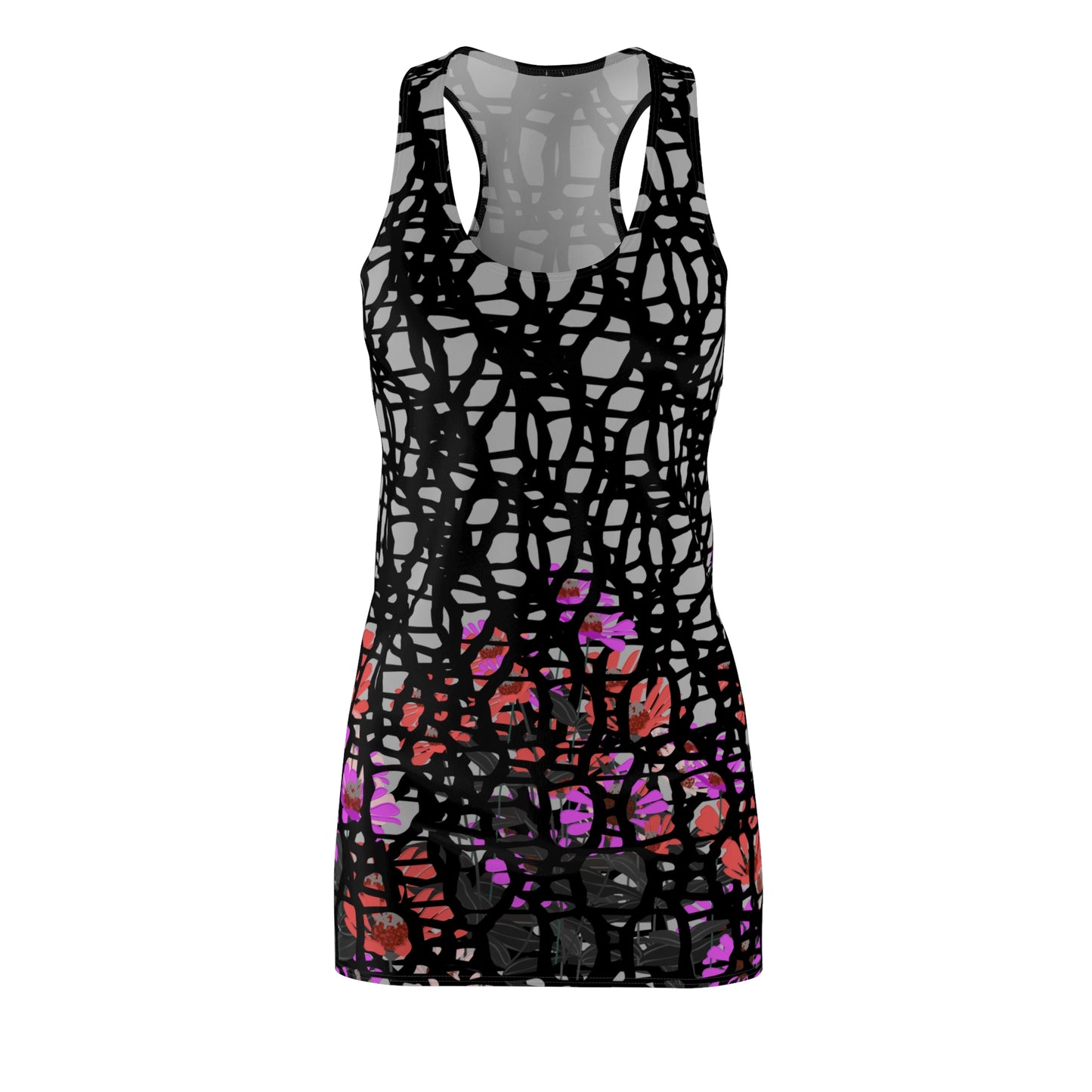 Stylish Women's Racerback Dress, Summer Fashion, Casual Dress, Party Outfit, Festival Wear, Unique Pattern Dress