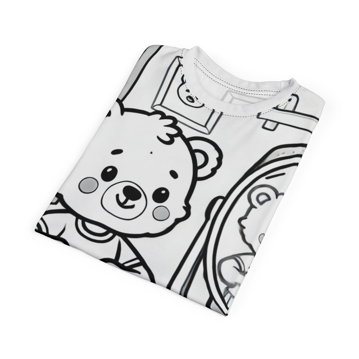 Cute Bear Confidence Tee, Unisex T-Shirt, Graphic Tee, Fun Fashion, Gift for Kids, Positive Vibes