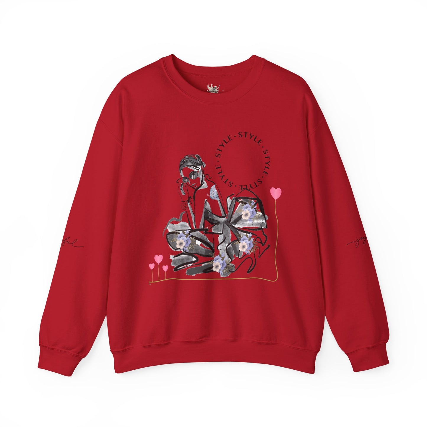 Chic Fashionista Crewneck Sweatshirt, Cozy Gift for Her, Perfect for Fashion Lovers, Trendy Sweatshirt, Stylish Casual Wear