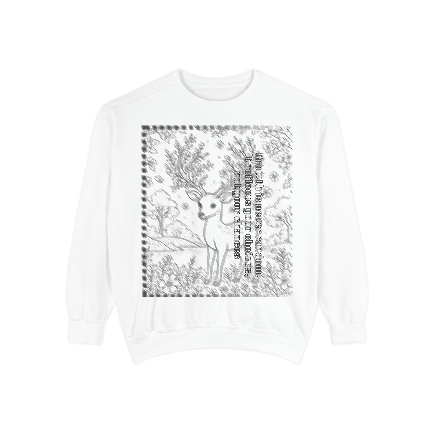 Stylish Unisex Sweatshirt with Deer Design, Cozy Autumn Loungewear, Gift for Him/Her, Perfect for Holidays, Nature Lovers