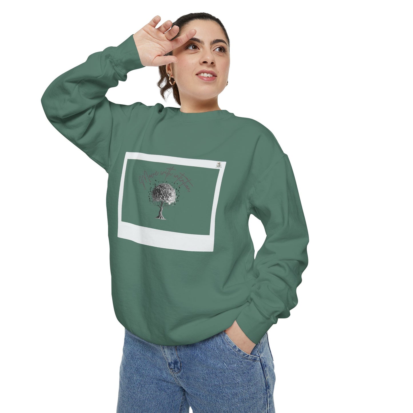Cozy Garment-Dyed Sweatshirt, Inspirational Sweatshirt, Unisex Hoodie, Gift for Nature Lovers, Casual Everyday Wear, Motivational Apparel