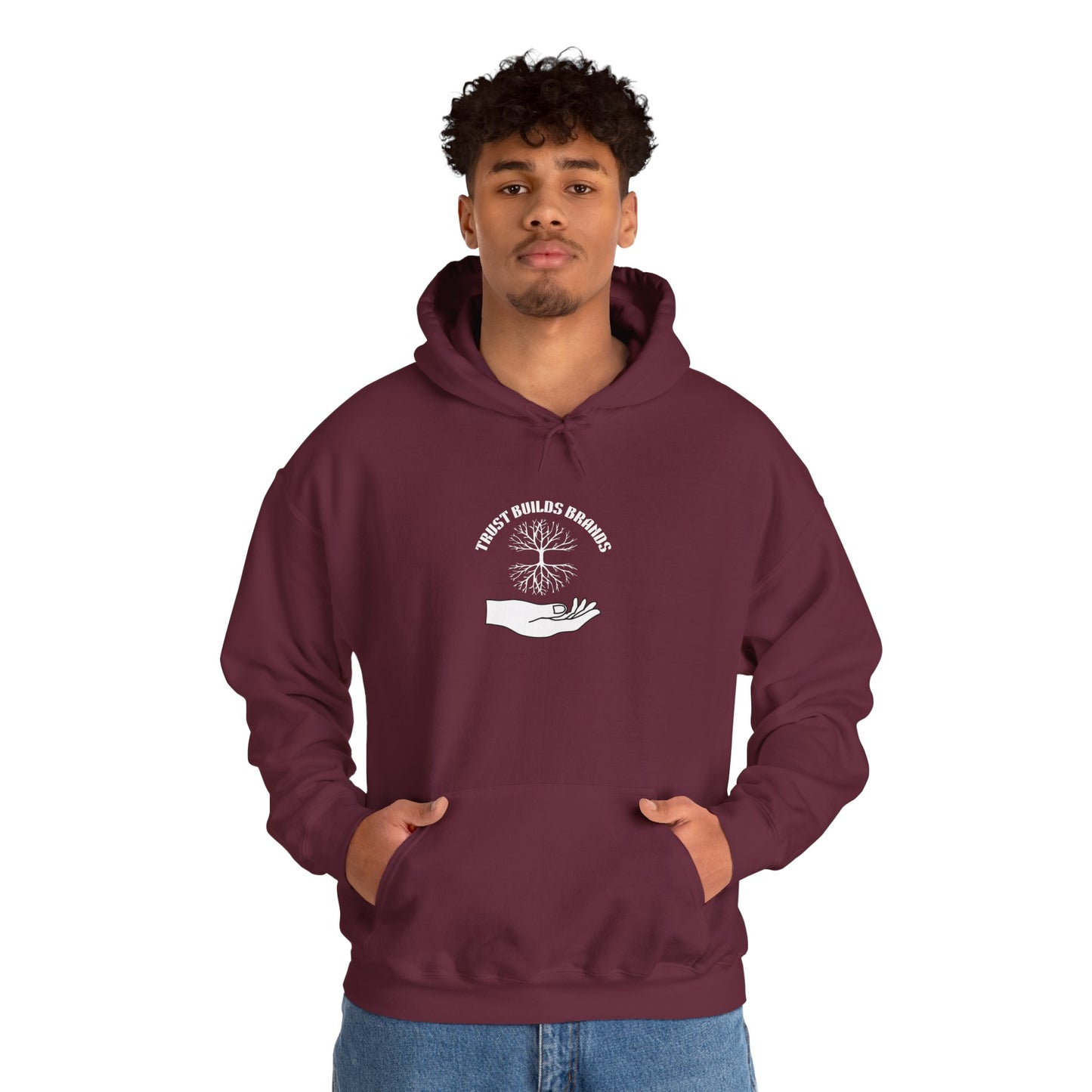 Minimalist Hand Graphic Unisex Hoodie, Cozy Gift for Him/Her, Casual Loungewear, Everyday Wear, Perfect for Birthdays/Chill Days