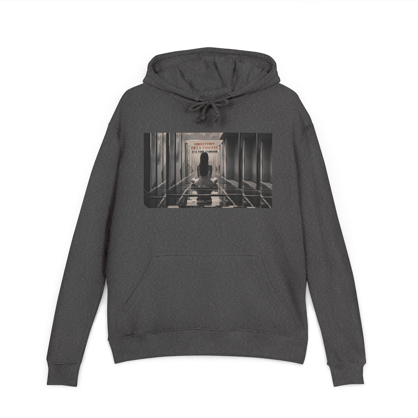 Chic Unisex French Terry Hoodie with Artistic Design, Cozy Streetwear, Ideal Gift for Art Lovers, Stylish Everyday Wear, Perfect for Autumn