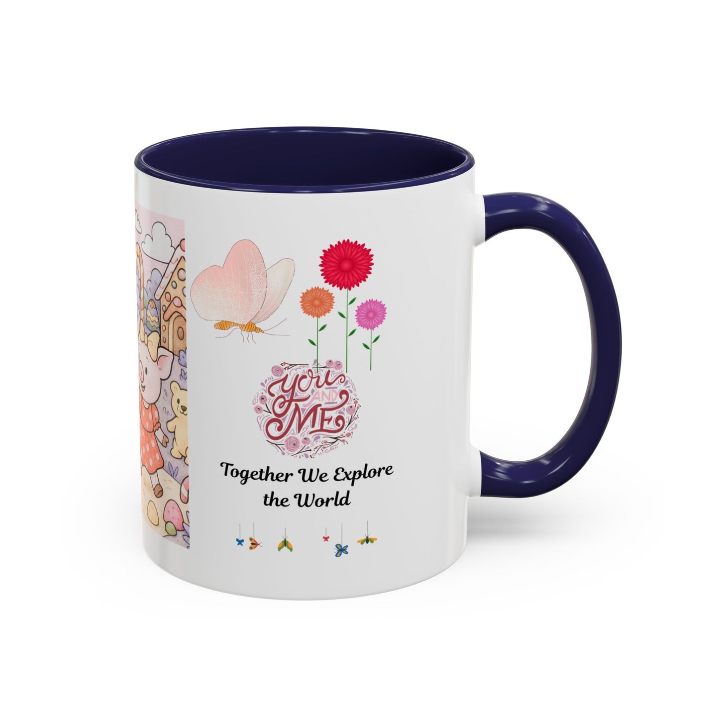 Cute Illustrative Coffee Mug for Kids, Whimsical Pig Design, Perfect Gift for Birthdays, Holidays, Tea Lovers, Home Decor