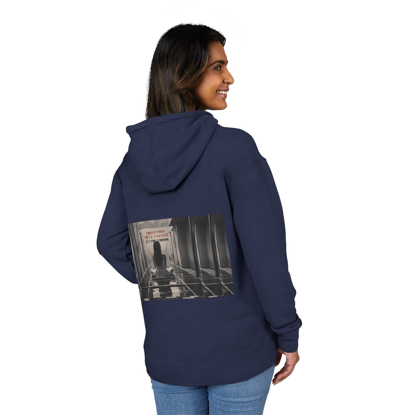 Chic Unisex French Terry Hoodie with Artistic Design, Cozy Streetwear, Ideal Gift for Art Lovers, Stylish Everyday Wear, Perfect for Autumn