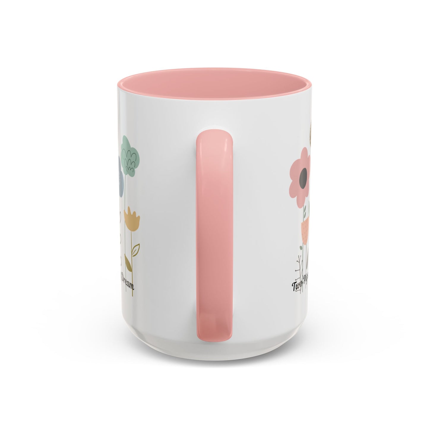 Charming Piggy Coffee Mug, Cute Animal Tea Cup, Floral Design Drinkware, Gift for Animal Lovers, Kitchen Decor, Unique Birthday Gift