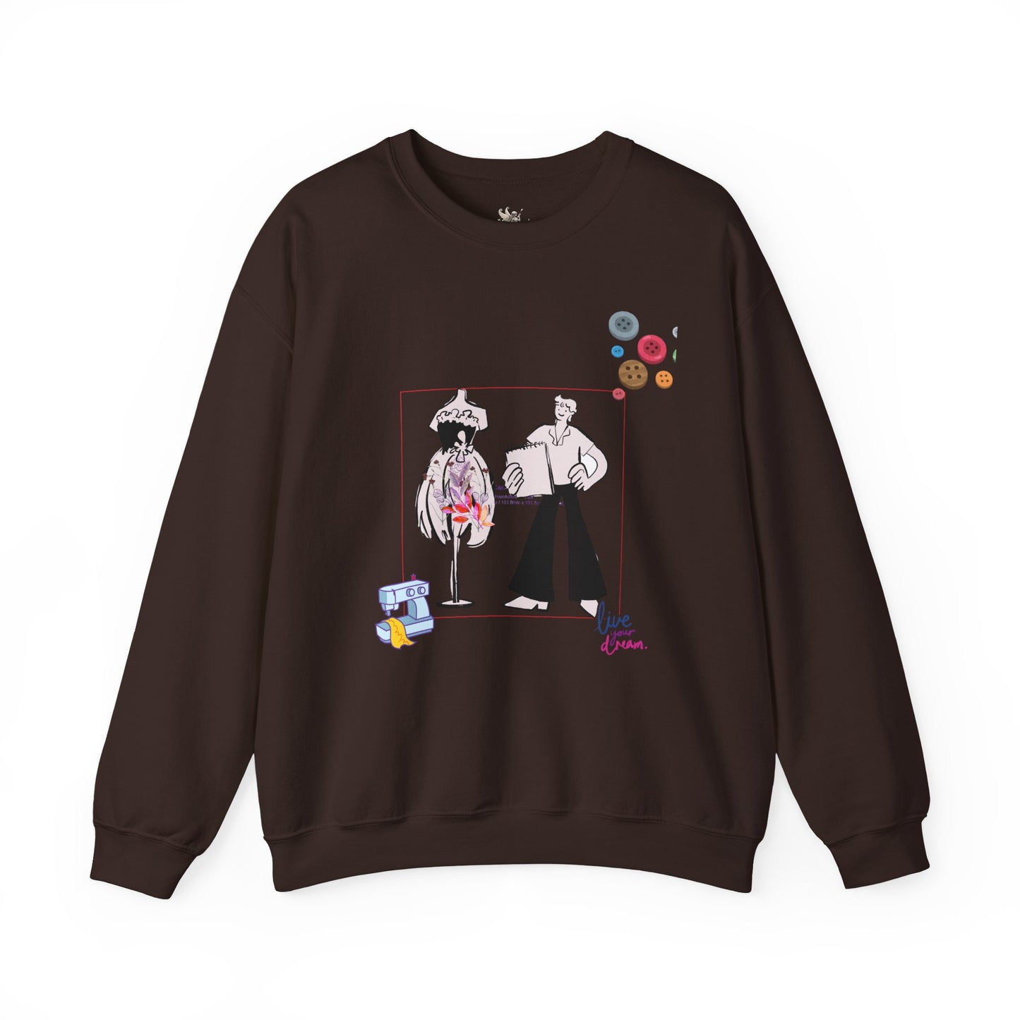 Chic Artistic Crewneck Sweatshirt - Unique Graphic Art, Cozy Gift for Art Lovers, Stylish Layering for Any Occasion, Trendy Sweatshirt