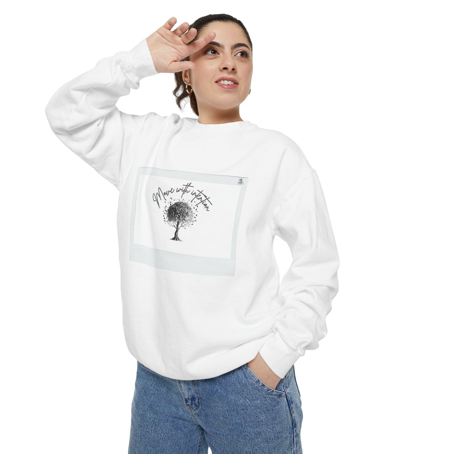 Cozy Garment-Dyed Sweatshirt, Inspirational Sweatshirt, Unisex Hoodie, Gift for Nature Lovers, Casual Everyday Wear, Motivational Apparel