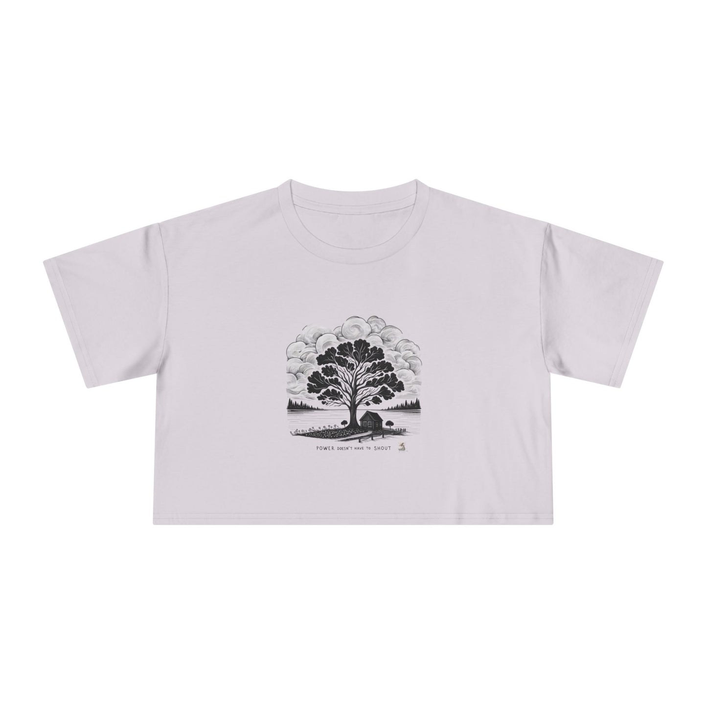 Nature-Inspired Women's Crop Tee, Casual Summer Top, Gift for Nature Lovers, Graphic Tee, Eco-Friendly Fashion