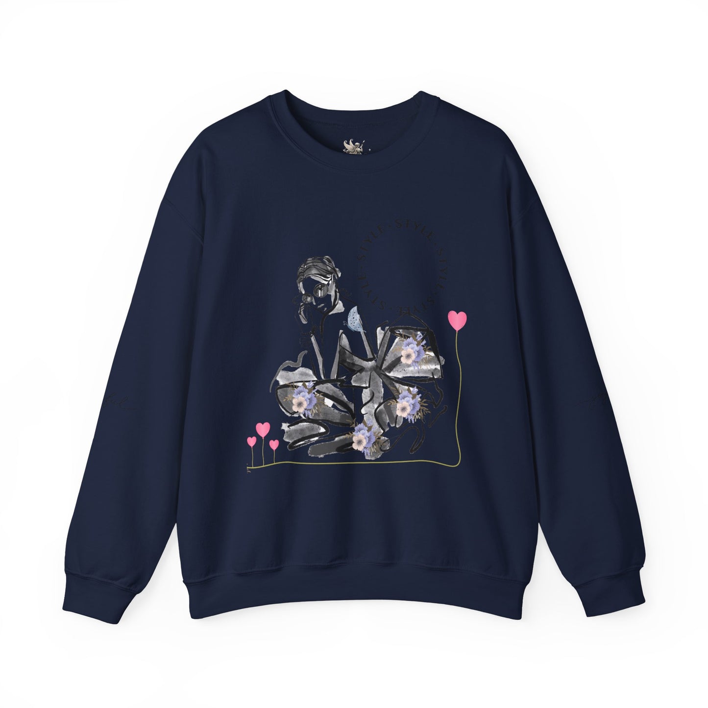 Chic Fashionista Crewneck Sweatshirt, Cozy Gift for Her, Perfect for Fashion Lovers, Trendy Sweatshirt, Stylish Casual Wear