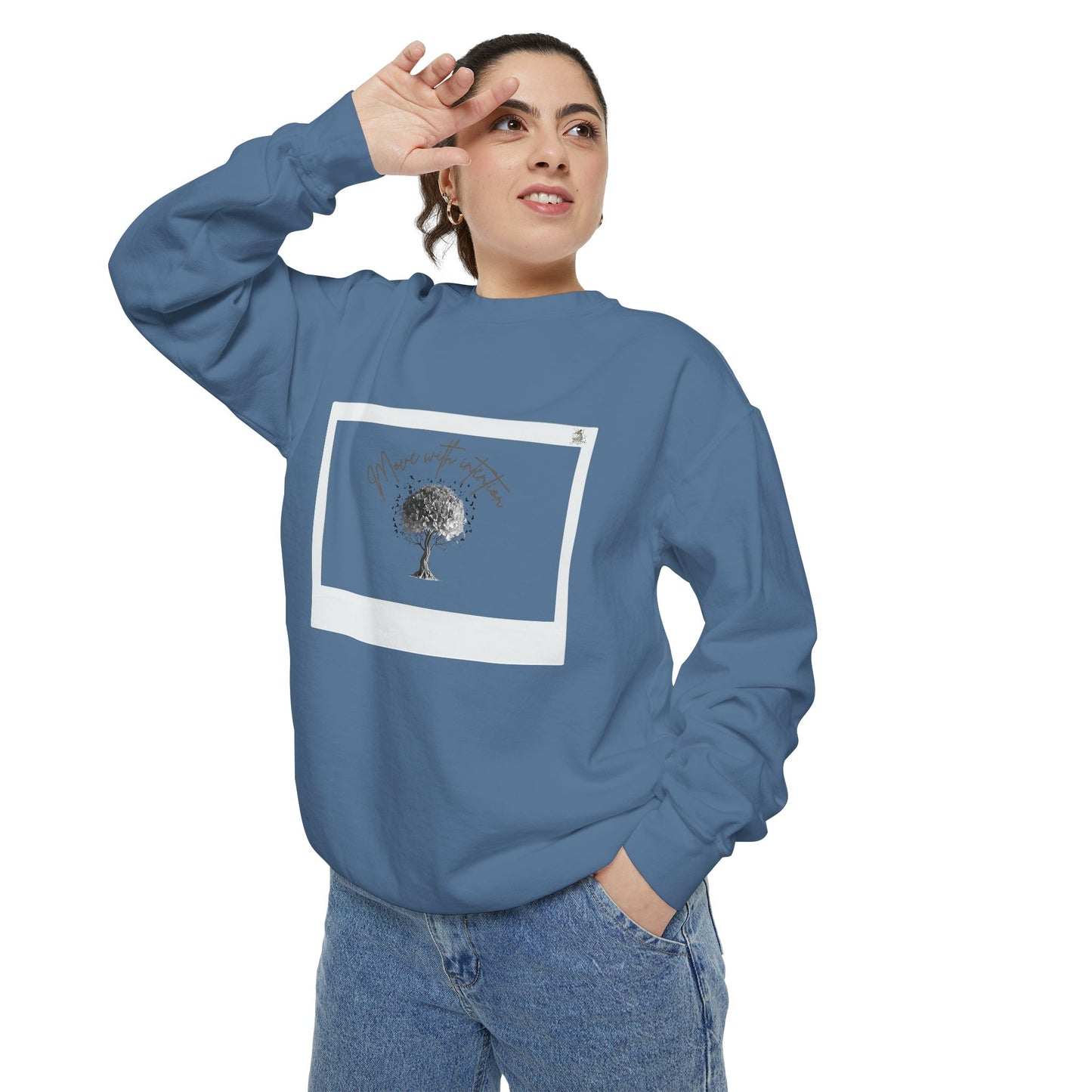 Cozy Garment-Dyed Sweatshirt, Inspirational Sweatshirt, Unisex Hoodie, Gift for Nature Lovers, Casual Everyday Wear, Motivational Apparel