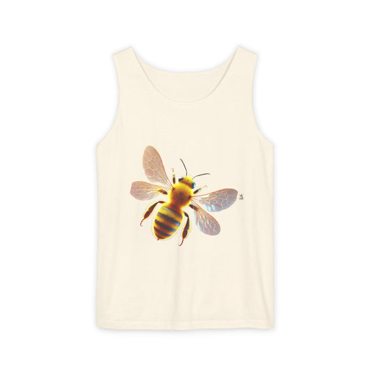 Bee Graphic Unisex Tank Top | Summer Casual Wear, Eco-Friendly Gift, Beach Top, Nature Lover Apparel, Bee Enthusiast Tank