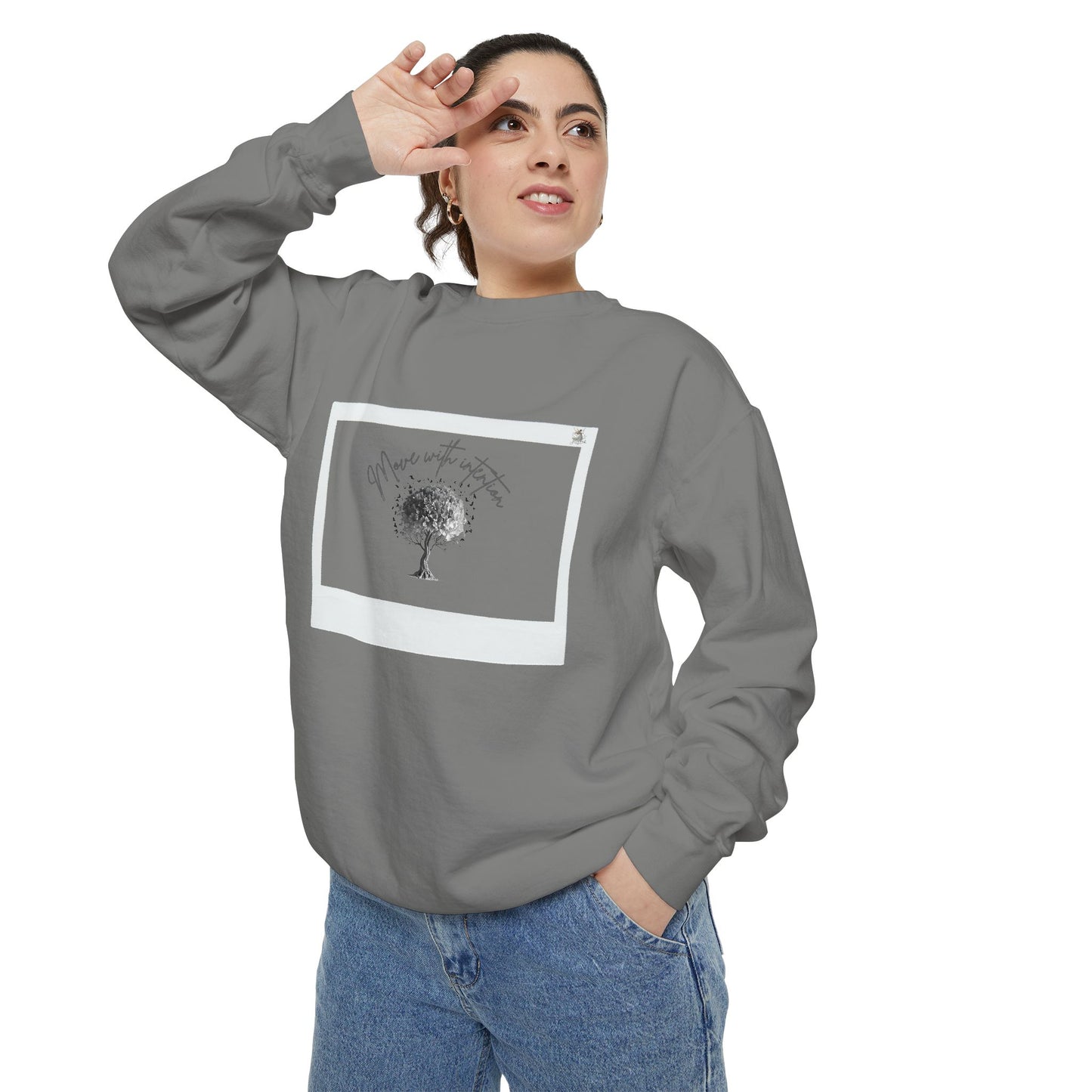 Cozy Garment-Dyed Sweatshirt, Inspirational Sweatshirt, Unisex Hoodie, Gift for Nature Lovers, Casual Everyday Wear, Motivational Apparel
