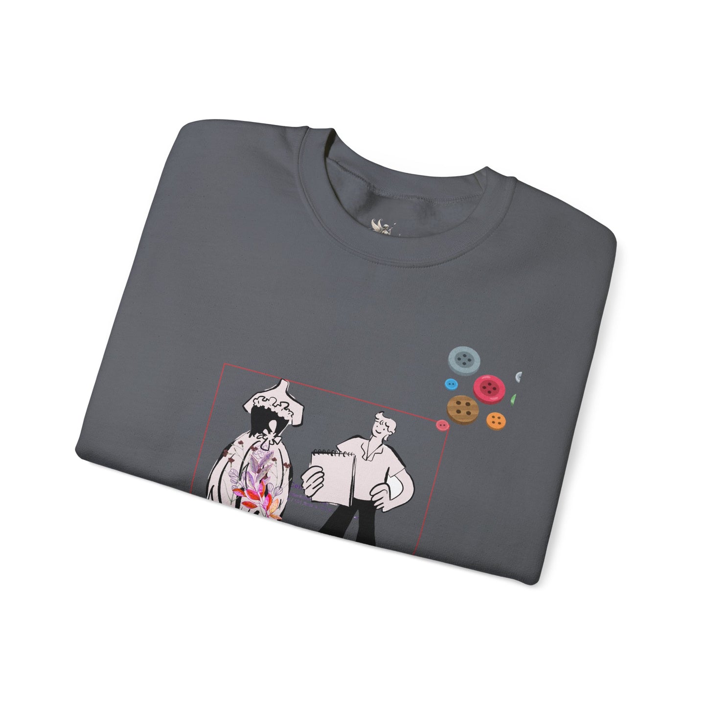 Chic Artistic Crewneck Sweatshirt - Unique Graphic Art, Cozy Gift for Art Lovers, Stylish Layering for Any Occasion, Trendy Sweatshirt