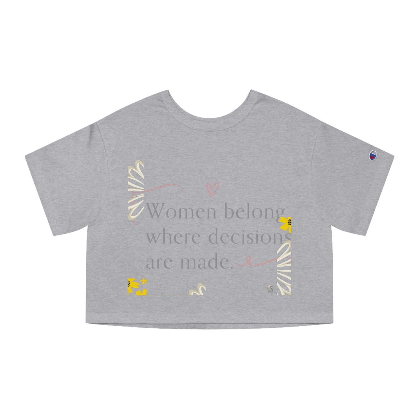Empowering Women’s Cropped T-Shirt - Feminist Apparel, Casual Top, Gift for Her, Motivational Tee, Everyday Wear