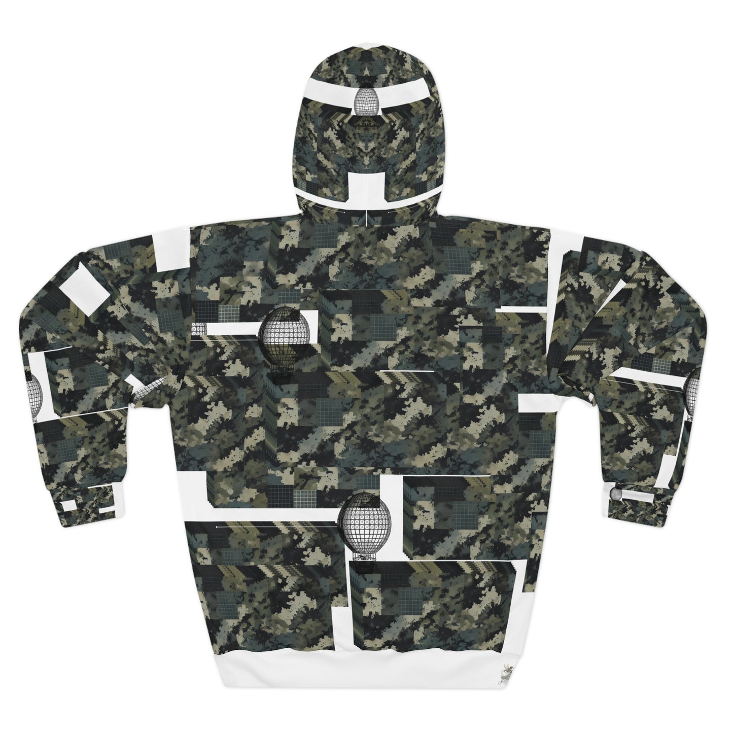 Camo Pattern Unisex Pullover Hoodie, Casual Wear, Street Style, Outdoor Adventure, Gift for Him/Her, Cozy Comfort