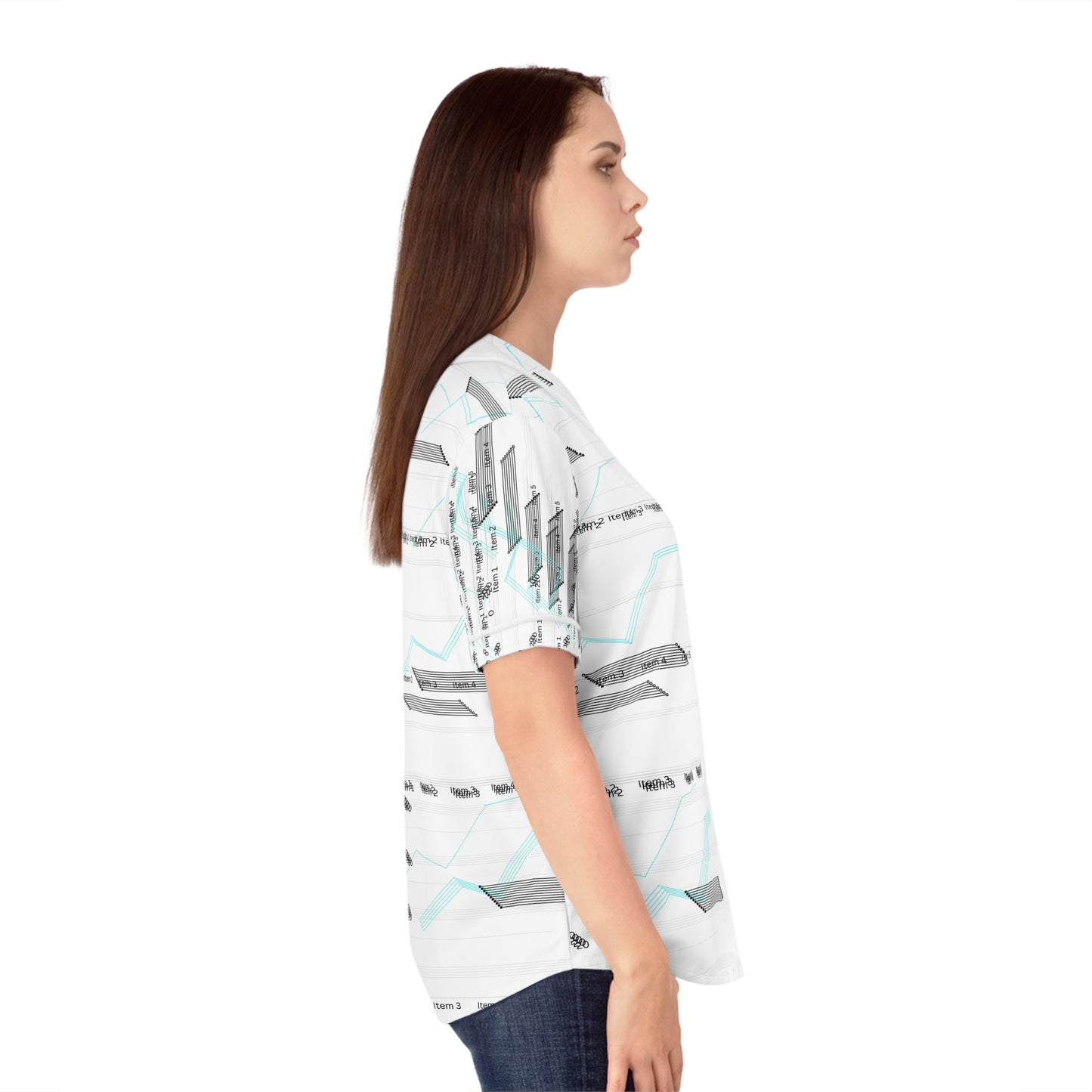 Stylish Women's Baseball Jersey, Trendy Sports Top, Casual Outfit, Gift for Her, Summer Wear, Sportswear Essentials