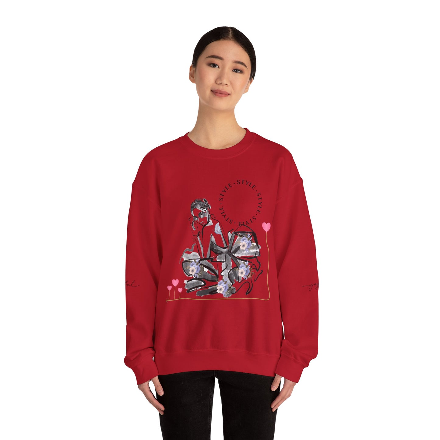 Chic Fashionista Crewneck Sweatshirt, Cozy Gift for Her, Perfect for Fashion Lovers, Trendy Sweatshirt, Stylish Casual Wear