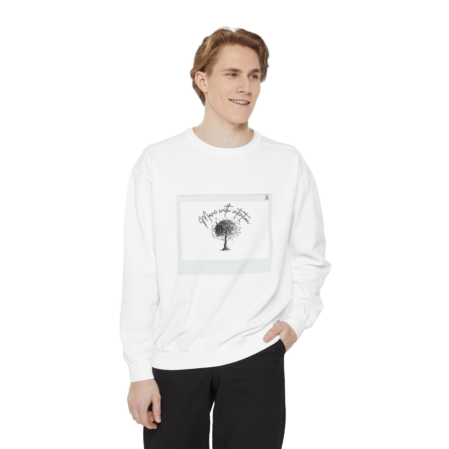 Cozy Garment-Dyed Sweatshirt, Inspirational Sweatshirt, Unisex Hoodie, Gift for Nature Lovers, Casual Everyday Wear, Motivational Apparel