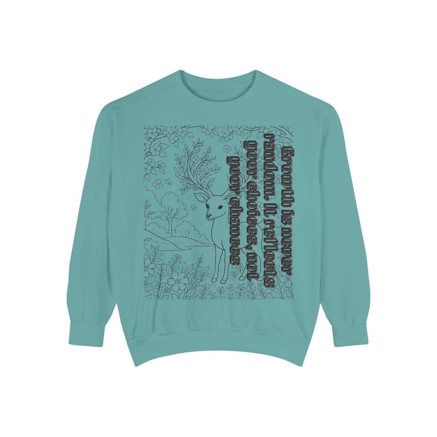 Whimsical Deer Sweatshirt | Cozy Casual Wear, Gift for Nature Lovers, Fall Fashion, Unique Artwork, Unisex Style