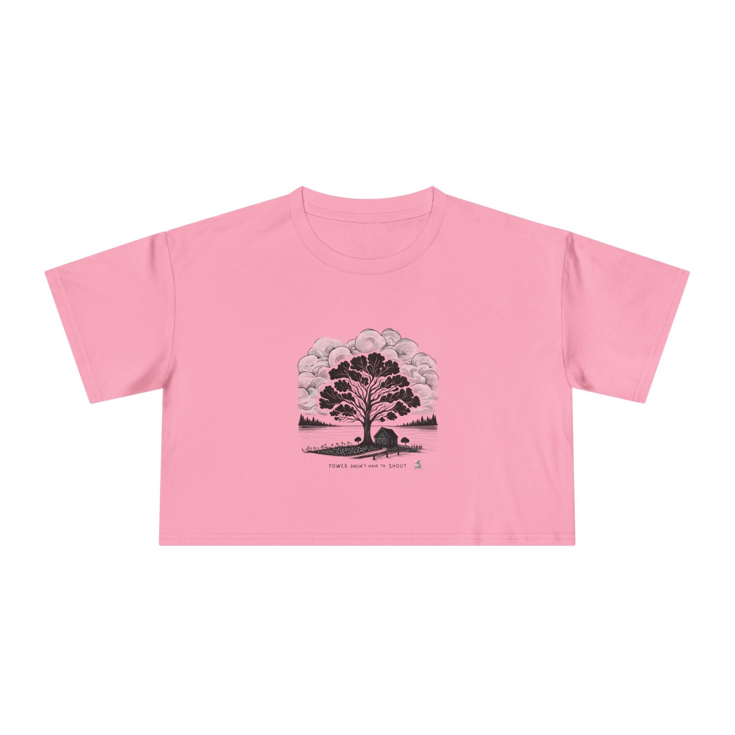 Nature-Inspired Women's Crop Tee, Casual Summer Top, Gift for Nature Lovers, Graphic Tee, Eco-Friendly Fashion