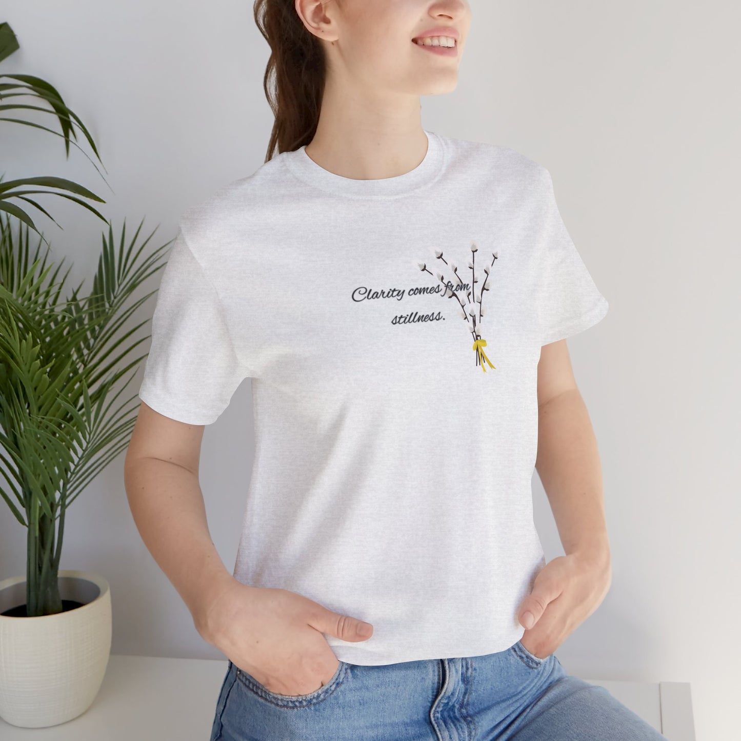 Botanical Quote Tee - Unisex Jersey Short Sleeve T-Shirt, Casual Wear, Gift for Nature Lovers, Spring Outfit, Everyday Style