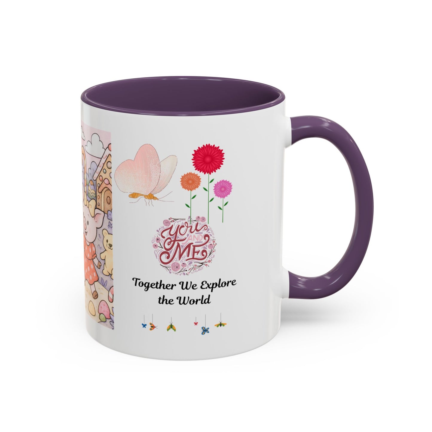 Cute Illustrative Coffee Mug for Kids, Whimsical Pig Design, Perfect Gift for Birthdays, Holidays, Tea Lovers, Home Decor