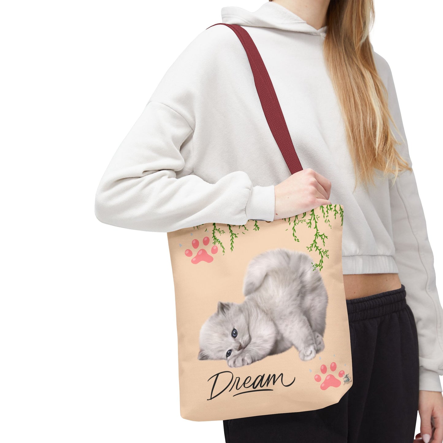 Dreamy Cat Tote Bag | Cute Pet Lover Gift | Stylish Eco-Friendly Tote | Paws & Whiskers Design | Everyday Use, Beach Bag, Shopping Bag