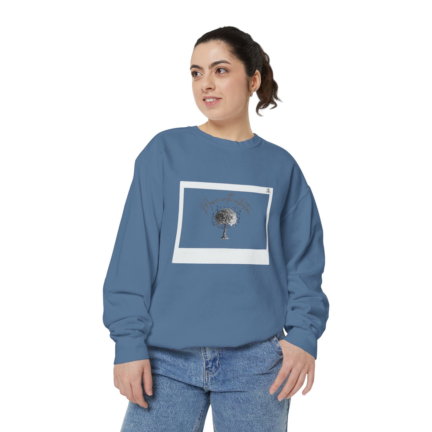 Cozy Garment-Dyed Sweatshirt, Inspirational Sweatshirt, Unisex Hoodie, Gift for Nature Lovers, Casual Everyday Wear, Motivational Apparel