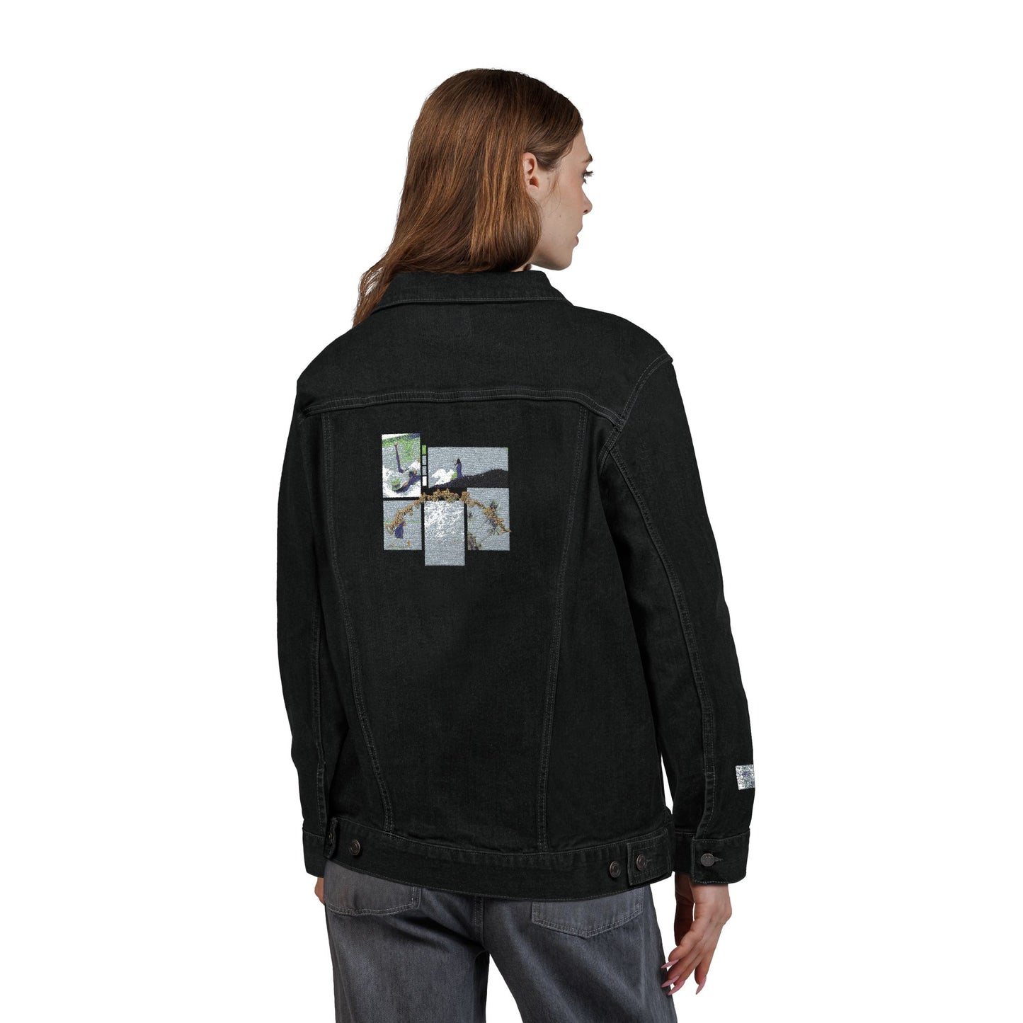 Stylish Unisex Embroidered Denim Jacket, Vintage Jean Jacket, Casual Wear, Spring Fashion, Unique Gifts for Him or Her