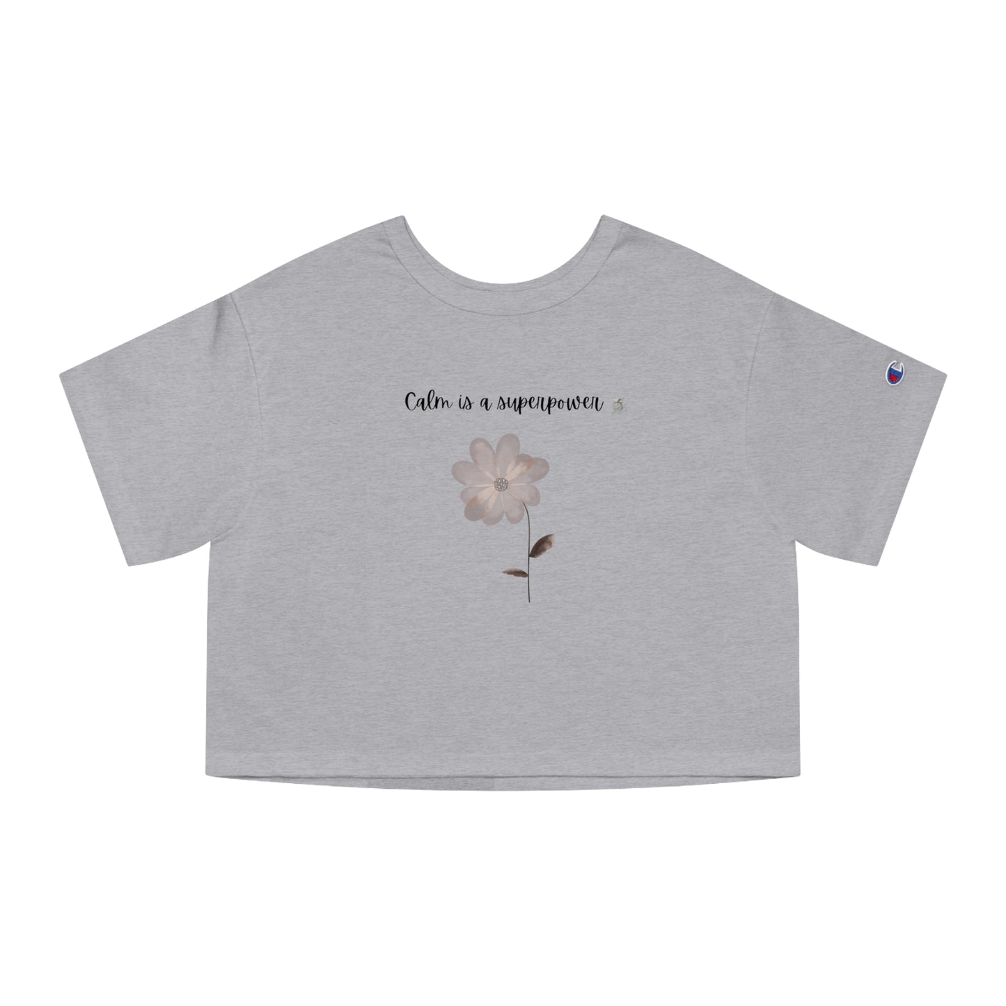 Cropped Floral Tee | Soft Tee for Relaxed Style, Cute Summer Top, Gift for Her, Chill Vibes, Everyday Wear