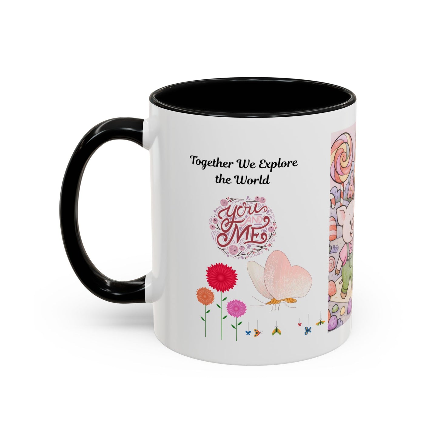 Cute Illustrative Coffee Mug for Kids, Whimsical Pig Design, Perfect Gift for Birthdays, Holidays, Tea Lovers, Home Decor