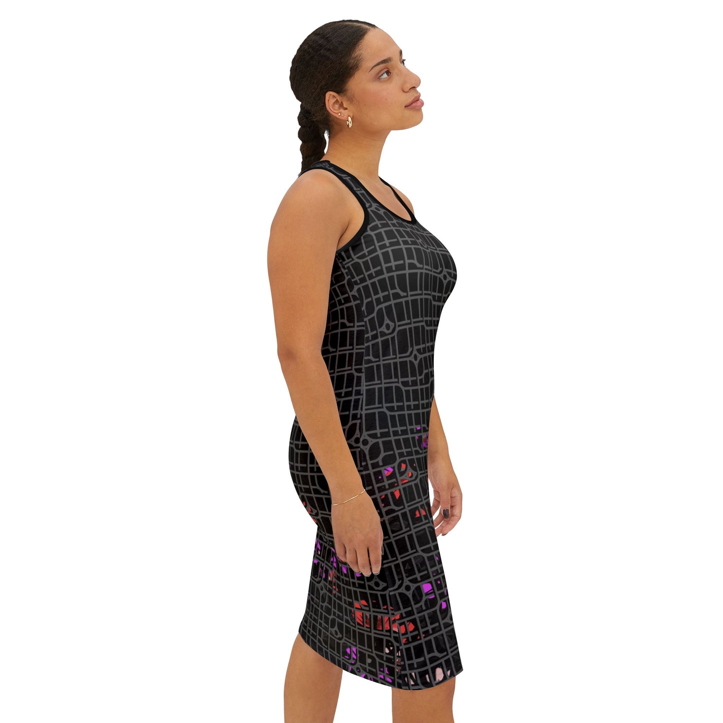 Women's Mountain Escape Racerback Dress, Summer Dress, AOP Dress, Nature Lover Dress, Vacation Outfit, Outdoor Adventure Dress