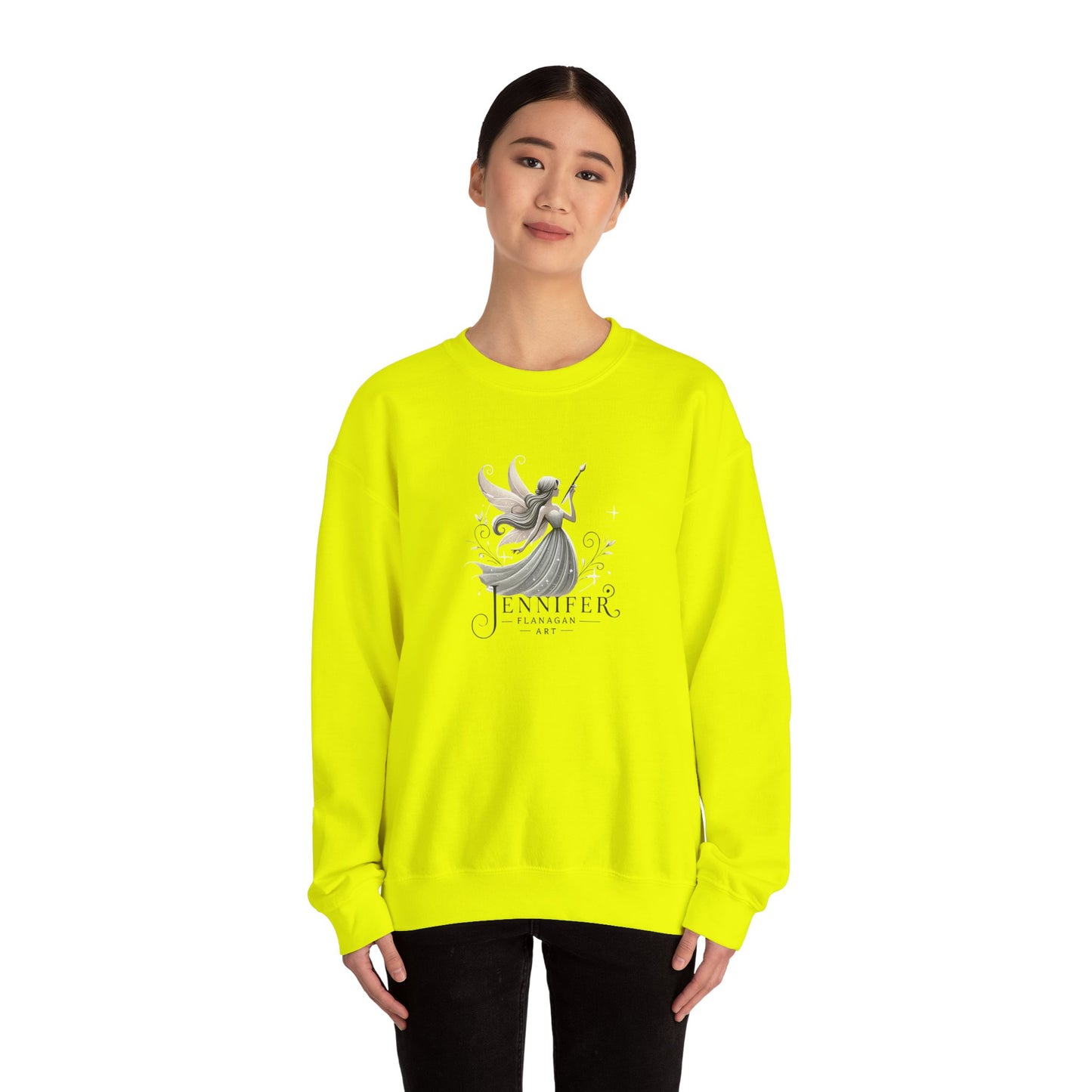 Whimsical Fairy Sweatshirt, Personalized Gift, Cozy Unisex Crewneck, Fantasy Themed Apparel, Unique Artwear, Perfect for Birthdays