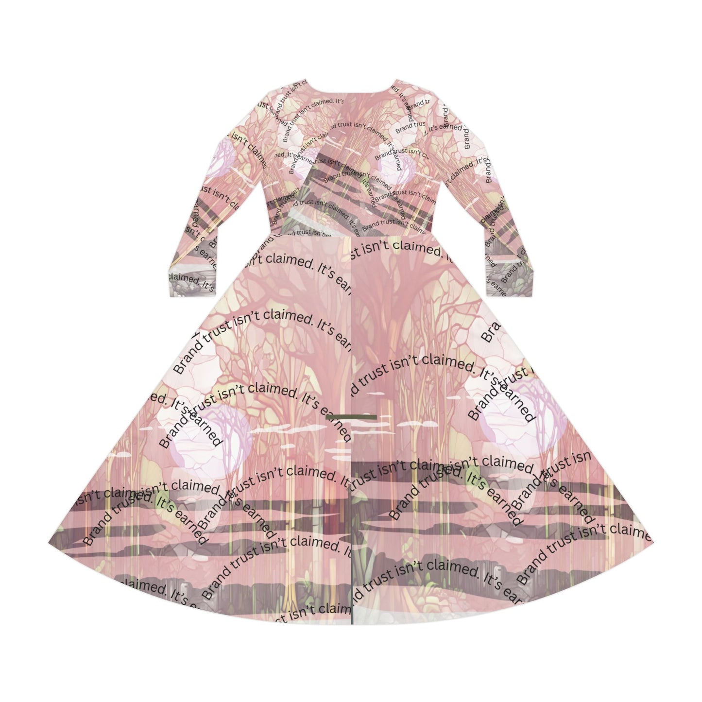 Women's Long Sleeve Dance Dress, Whimsical Floral Dance Outfit, Bohemian Dress, Ideal for Performances, Spring Parties, Dance Recitals
