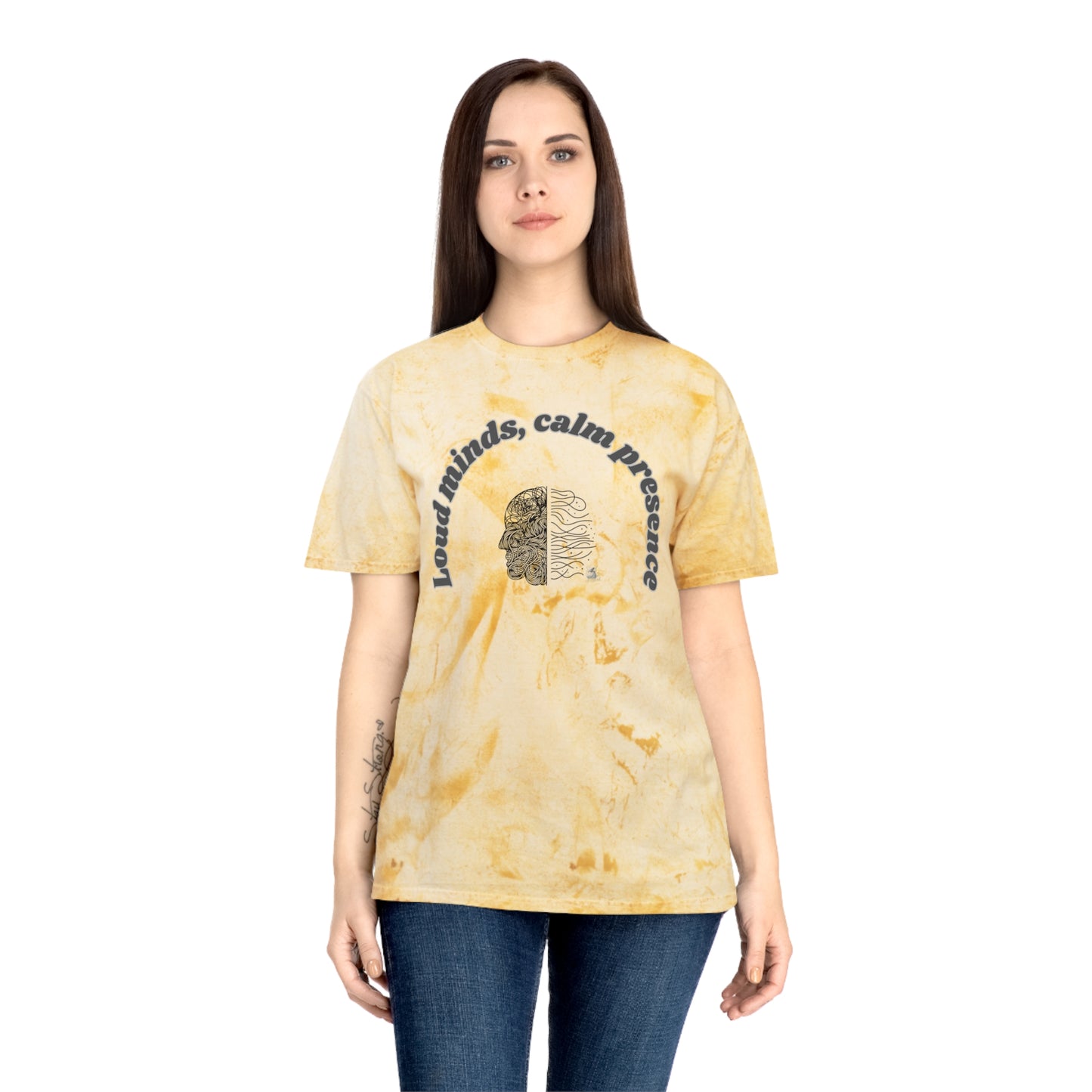 Color Blast T-Shirt, Unisex Tee, Loud Minds Calm Presence Shirt, Artistic Graphic Tee, Casual Wear, Trendy Gift Idea