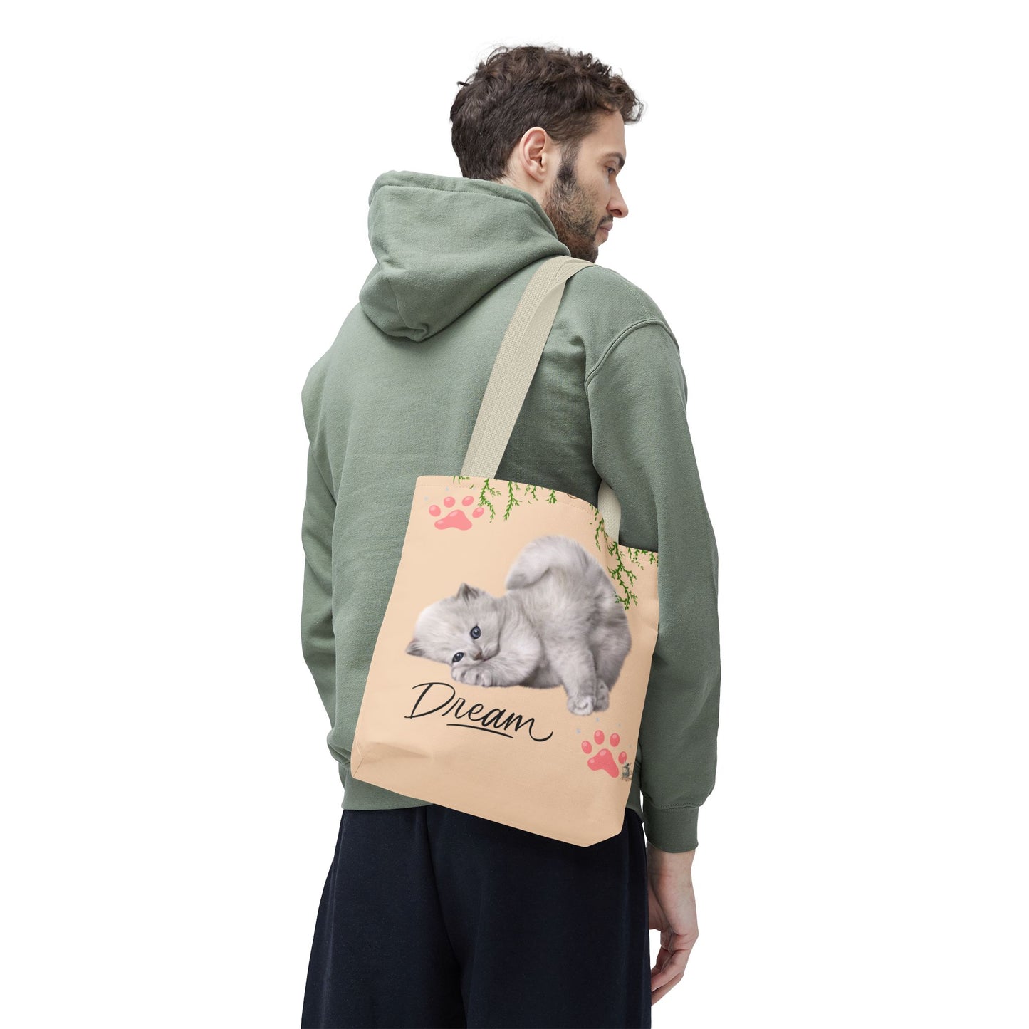 Dreamy Cat Tote Bag | Cute Pet Lover Gift | Stylish Eco-Friendly Tote | Paws & Whiskers Design | Everyday Use, Beach Bag, Shopping Bag
