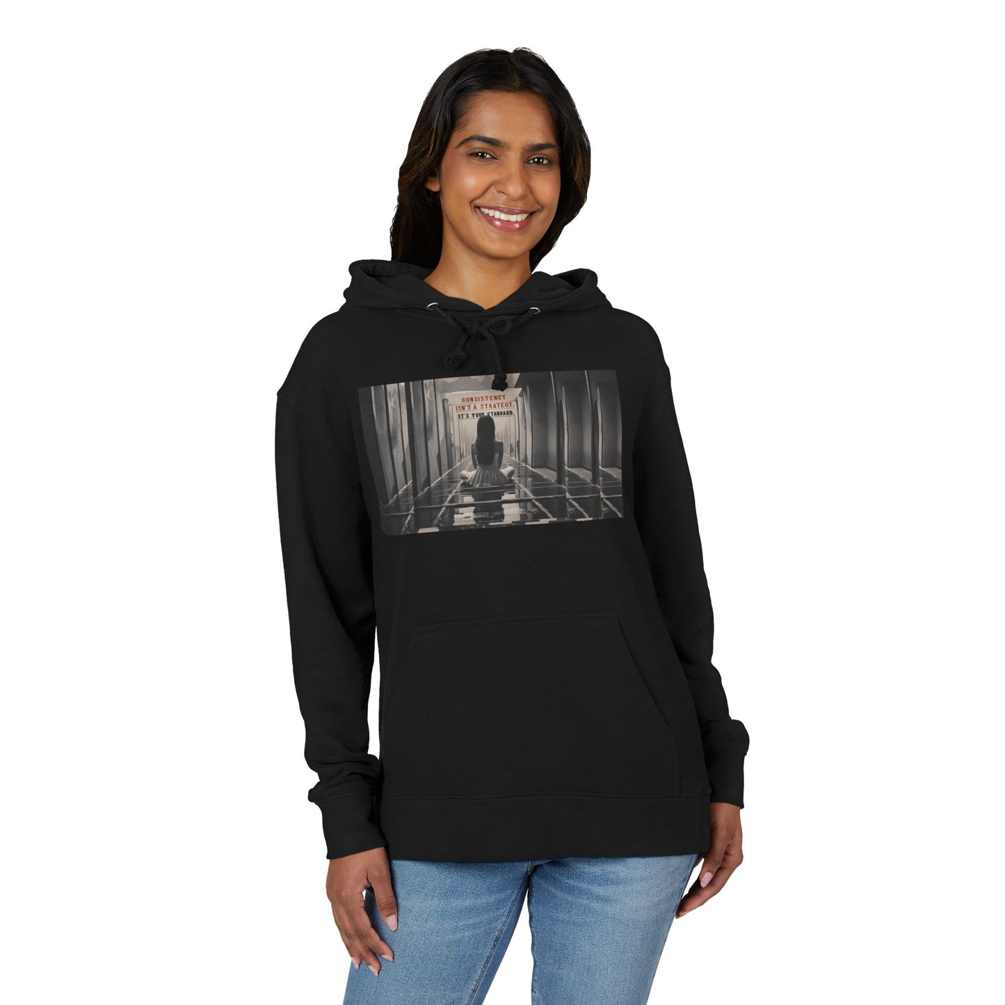 Chic Unisex French Terry Hoodie with Artistic Design, Cozy Streetwear, Ideal Gift for Art Lovers, Stylish Everyday Wear, Perfect for Autumn