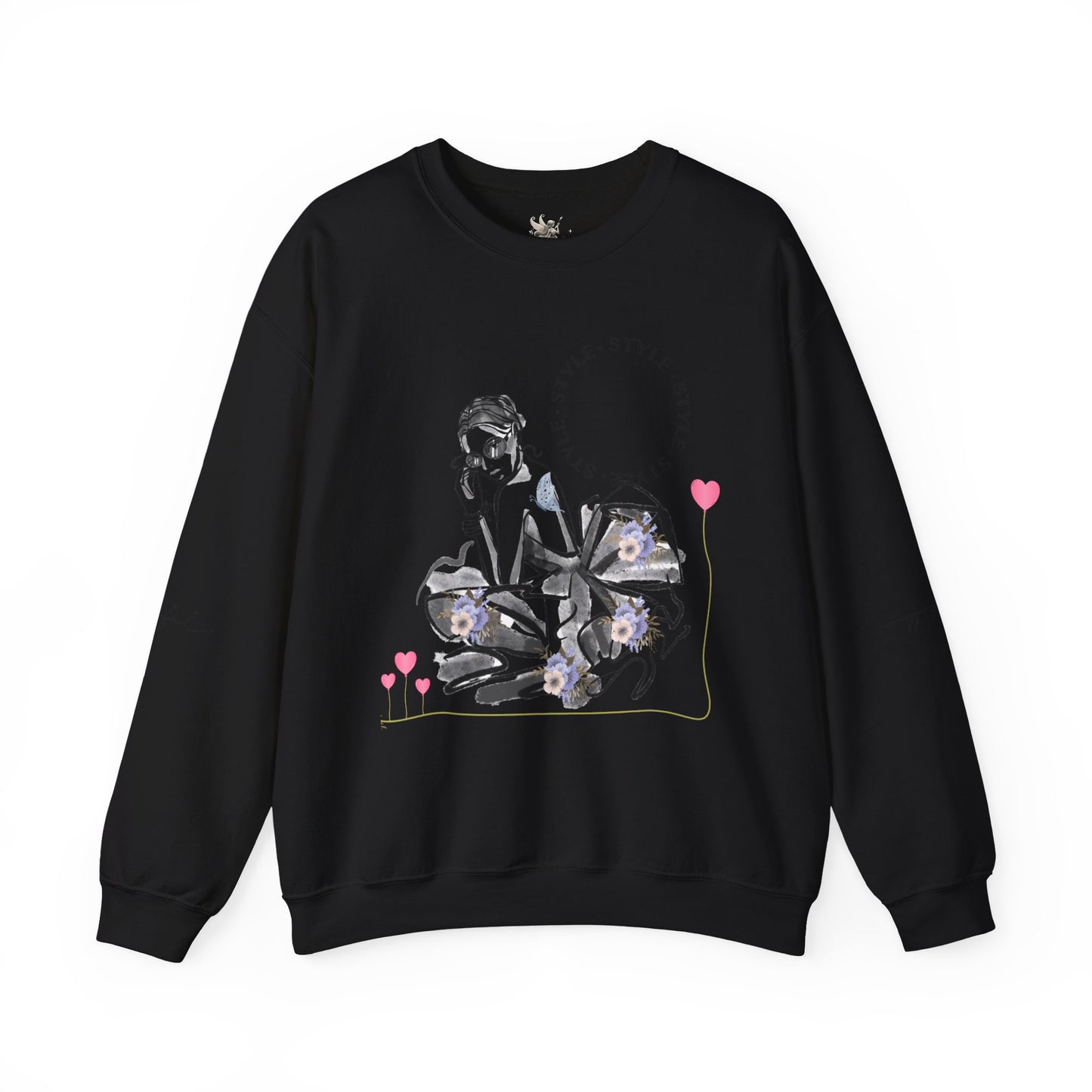 Chic Fashionista Crewneck Sweatshirt, Cozy Gift for Her, Perfect for Fashion Lovers, Trendy Sweatshirt, Stylish Casual Wear