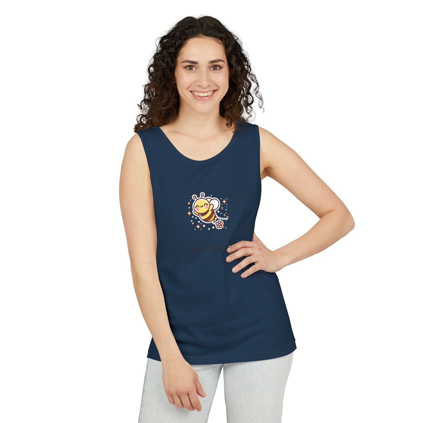 Bee Yourself Tank Top, Cute Bee Apparel, Summer Fashion, Unisex Summer Top, Gift for Nature Lovers, Bee Enthusiast Tank