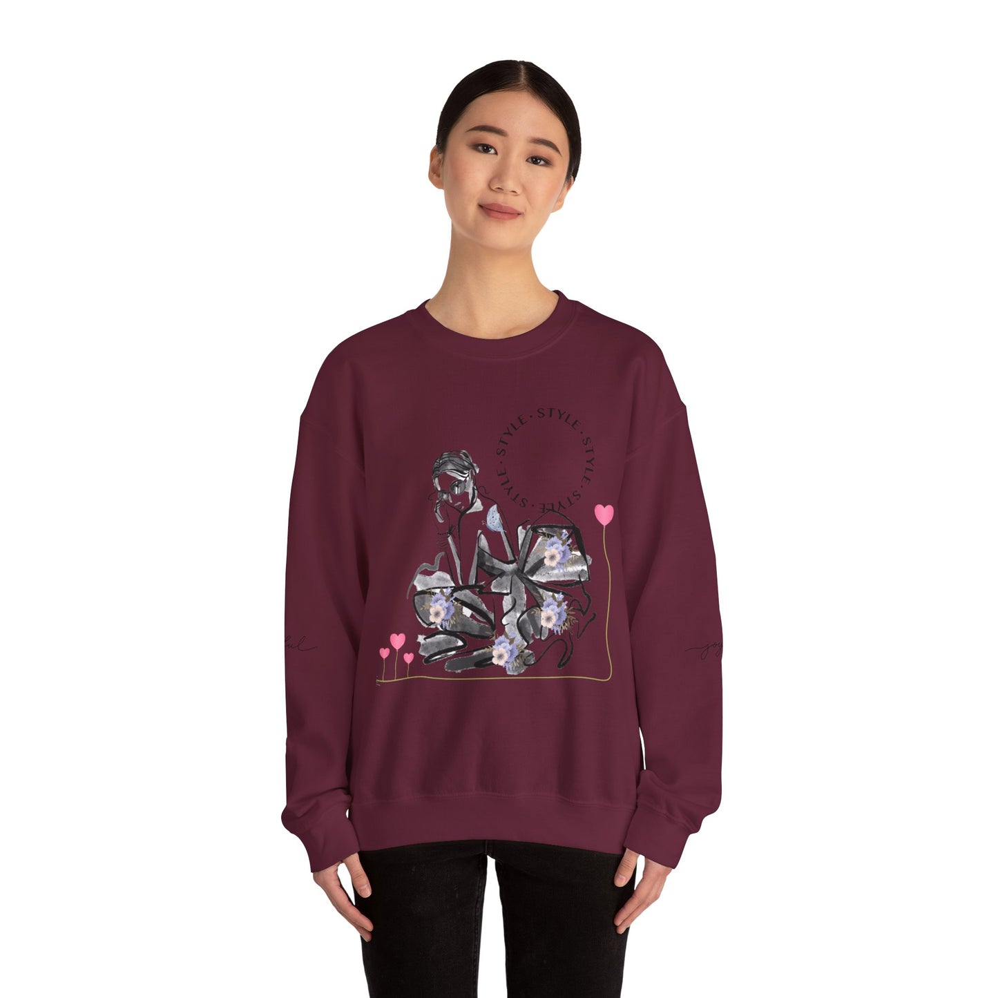 Chic Fashionista Crewneck Sweatshirt, Cozy Gift for Her, Perfect for Fashion Lovers, Trendy Sweatshirt, Stylish Casual Wear