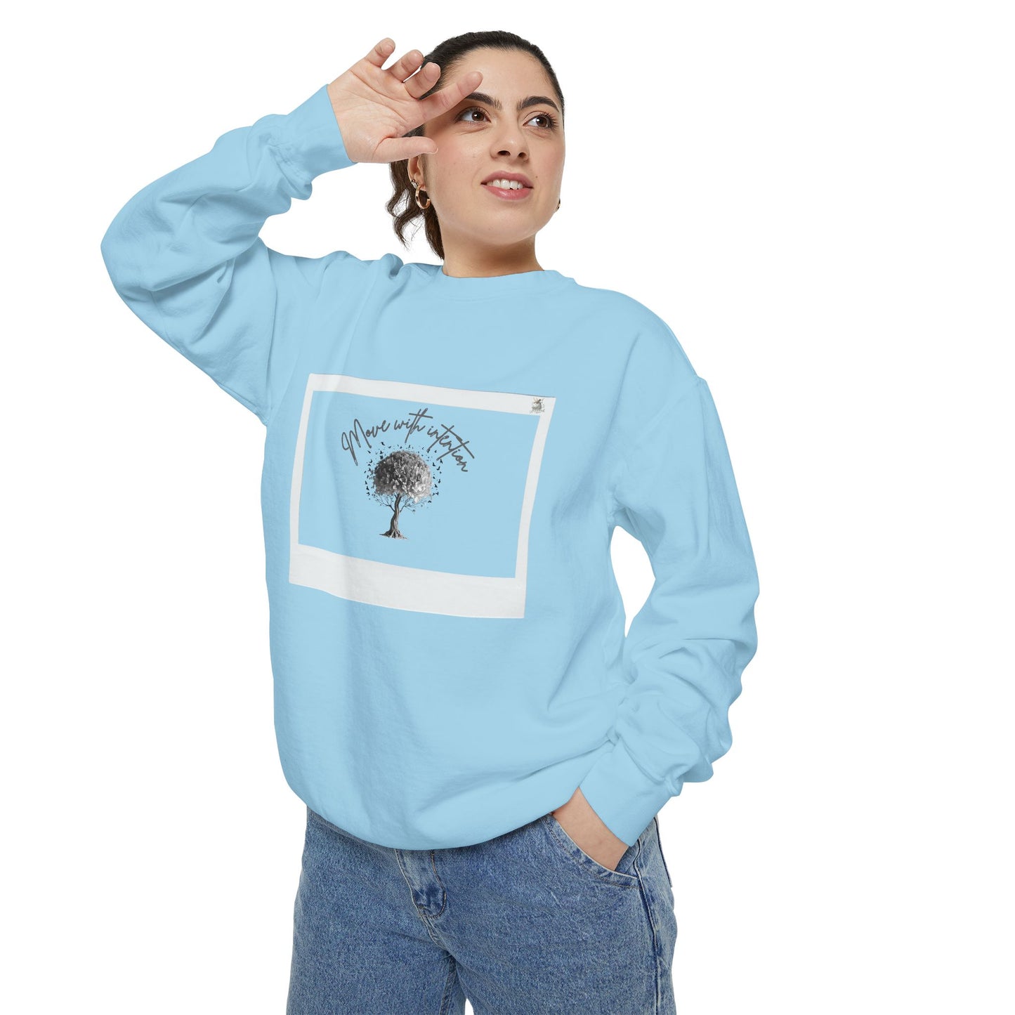 Cozy Garment-Dyed Sweatshirt, Inspirational Sweatshirt, Unisex Hoodie, Gift for Nature Lovers, Casual Everyday Wear, Motivational Apparel