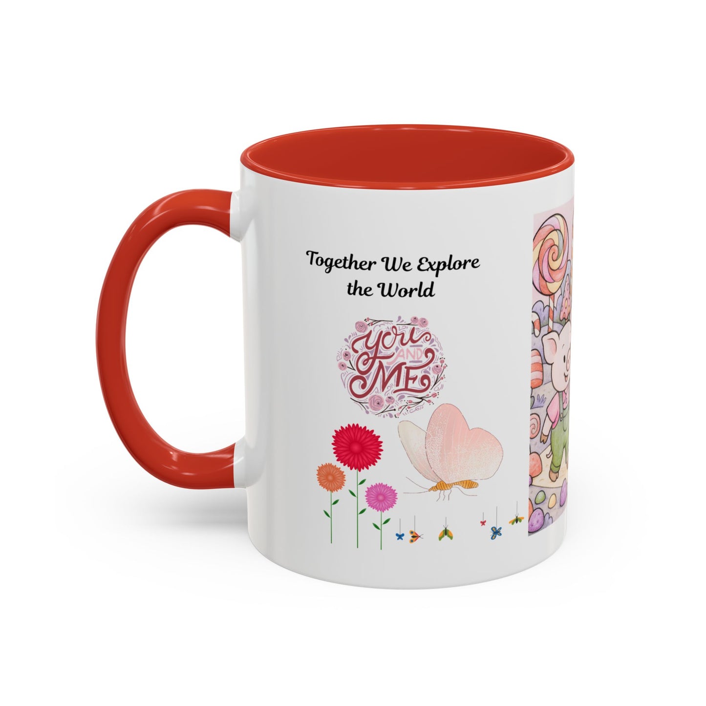 Cute Illustrative Coffee Mug for Kids, Whimsical Pig Design, Perfect Gift for Birthdays, Holidays, Tea Lovers, Home Decor