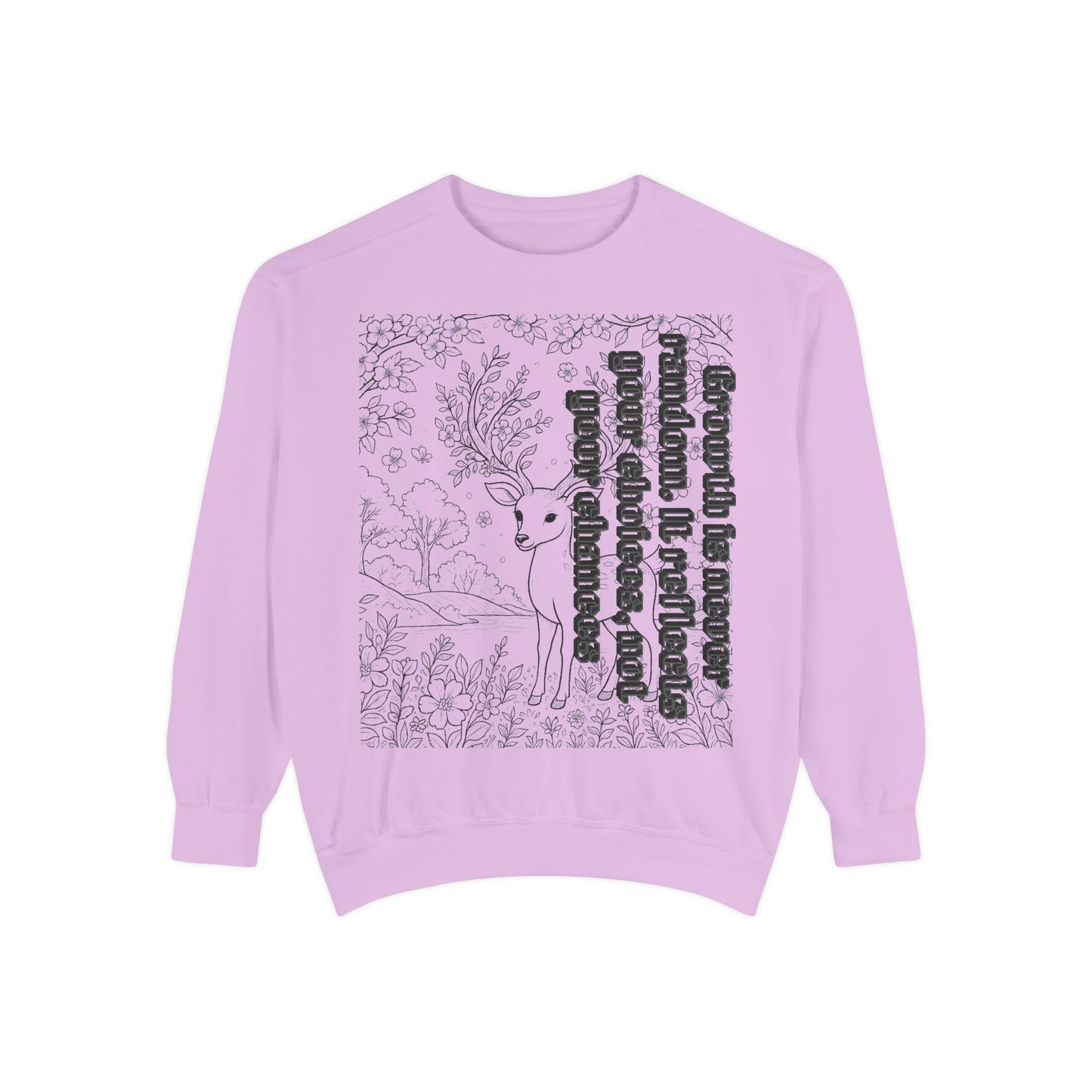 Whimsical Deer Sweatshirt | Cozy Casual Wear, Gift for Nature Lovers, Fall Fashion, Unique Artwork, Unisex Style
