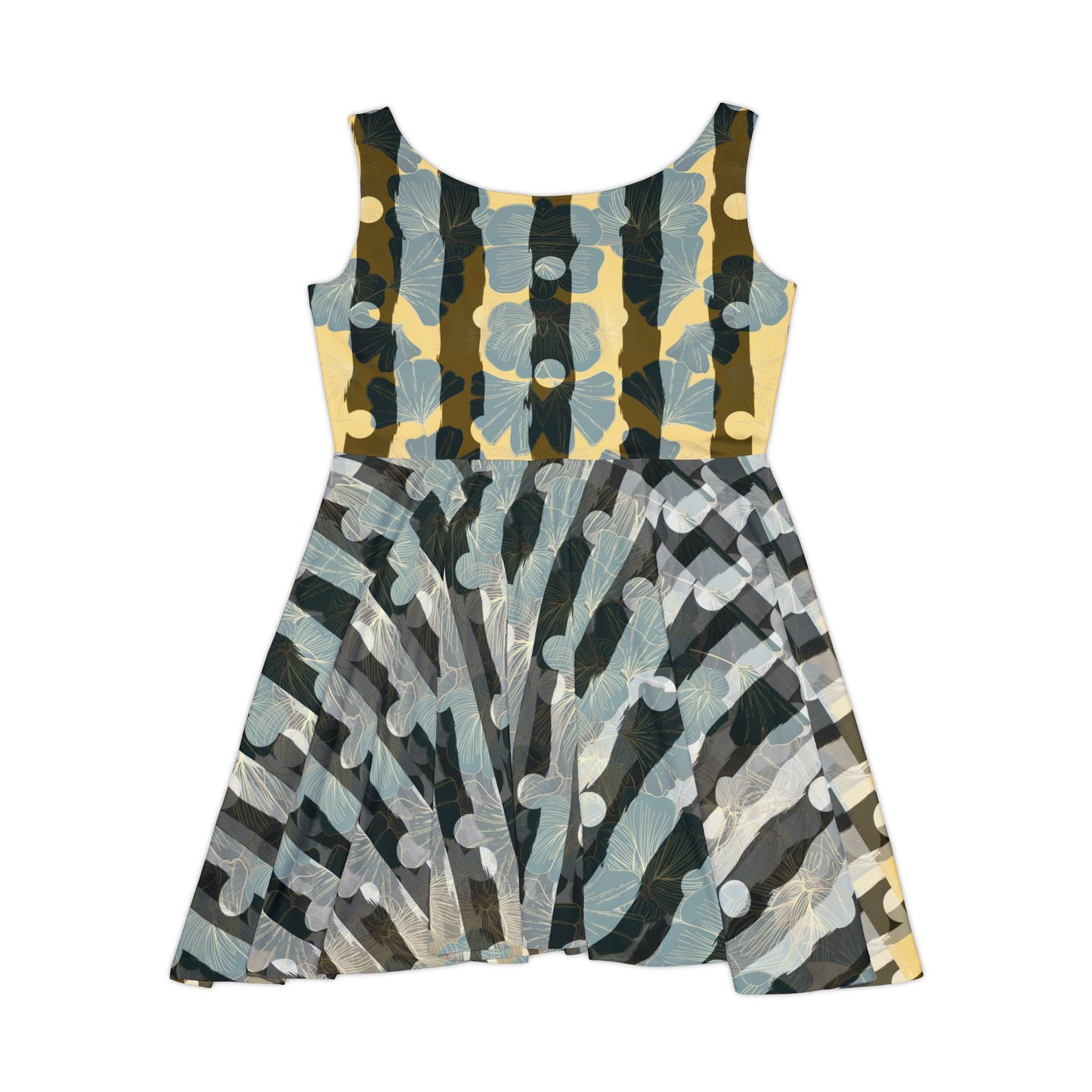 Chic Women's Skater Dress, Bohemian Style AOP Dress for Summer, Casual Daywear, Perfect for Festivals, Weekend Outings, and More