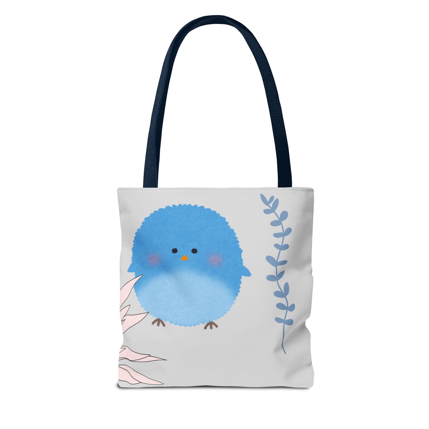 Charming Floral & Cute Bird Tote Bag, Eco-Friendly Shopping Bag, Great for Casual Outings, Gifts for Nature Lovers, Spring Accessories