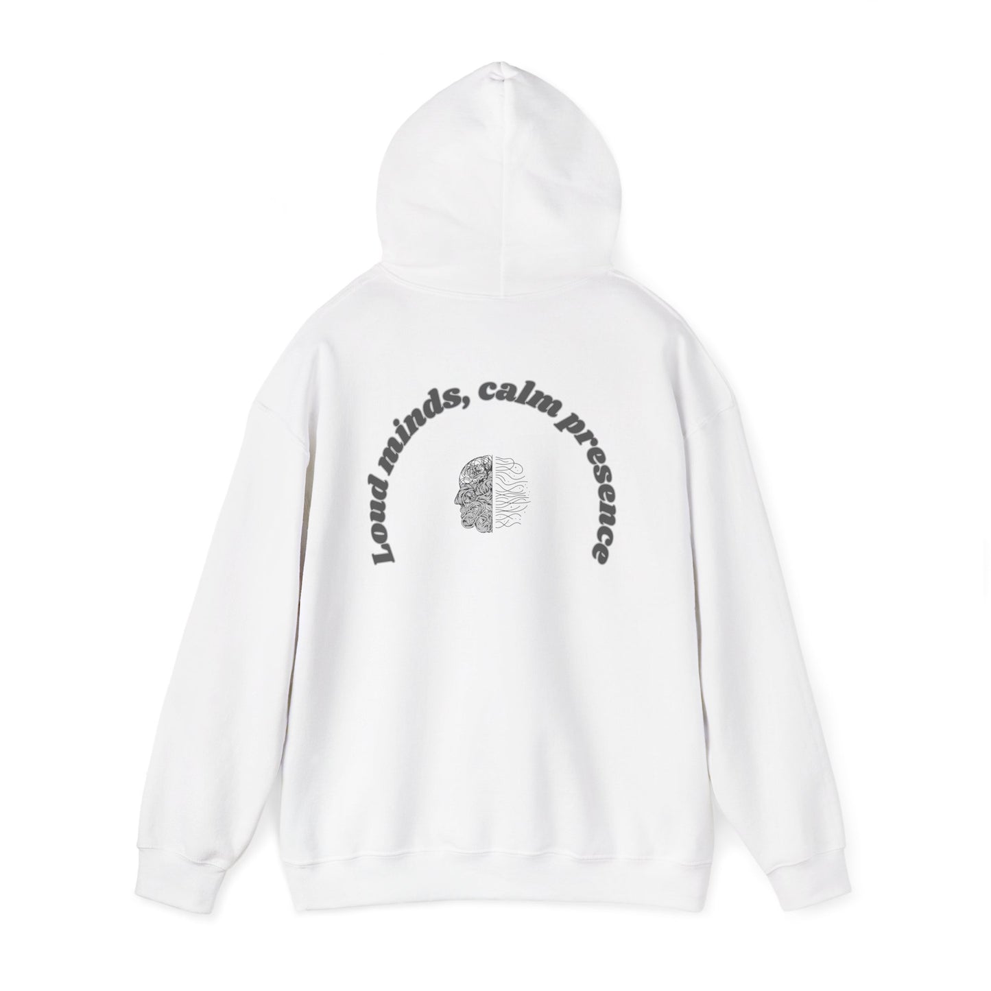 Calming Presence Hoodie - Unisex Heavy Blend™ Sweatshirt, Cozy Layer, Casual Wear, Mindfulness Gift, Relaxation Apparel
