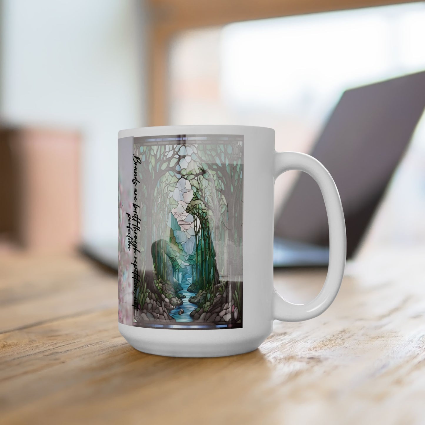 Floral Inspirational Ceramic Mug - Perfect Gift for Coffee Lovers, Tea Enthusiasts, Home Decor, Mother's Day, Birthday